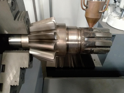 万家寨异形齿轮磨损位置修复